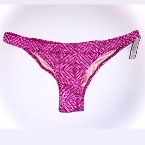 VICTORIA SECRET PATTERNED PURPLE BIKINI BOTTOM